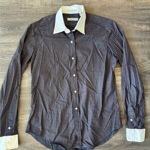 Stylish Black and White Dress Shirt